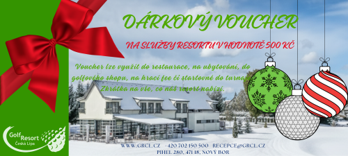 Voucher na služby resortu v hodnotě 500 Kč